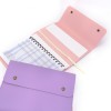 Portable Leather Notebook with Snap Closure